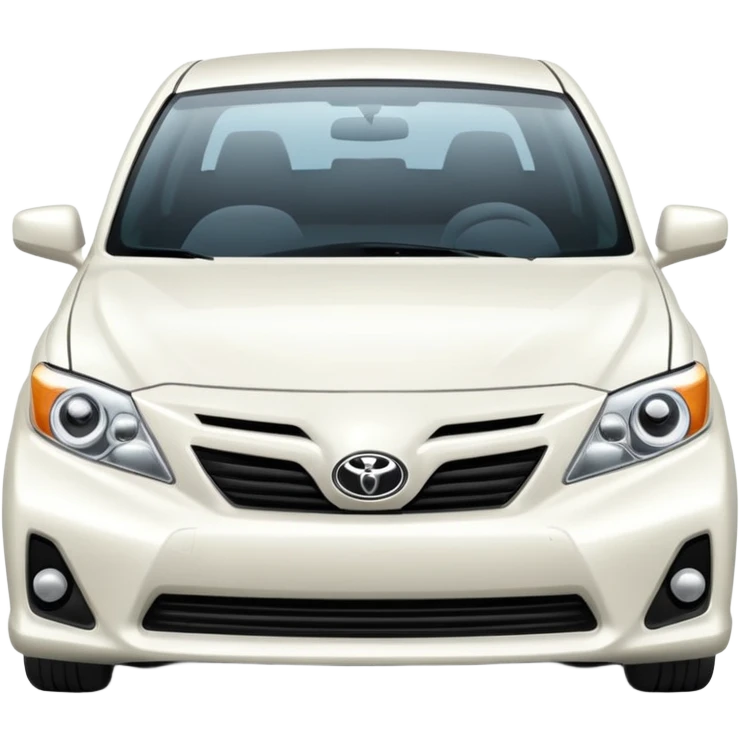 White toyota  emoji