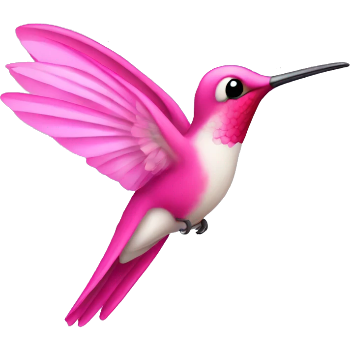 pink hummingbird emoji