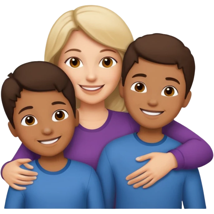 mom and kids emoji