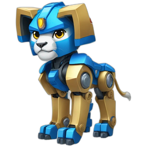Voltron blue lion robo emoji