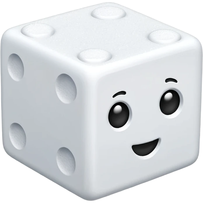 3d sugar cube emoji