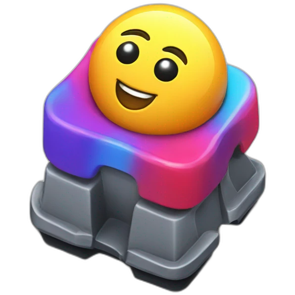 colorful mechanical keycap emoji