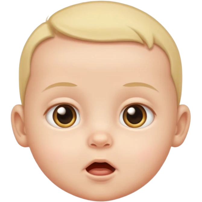 Baby wide awake emoji