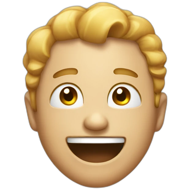 a sarcastic laugh emoji
