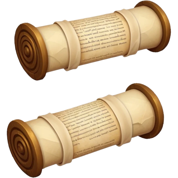 low poly magic scroll emoji