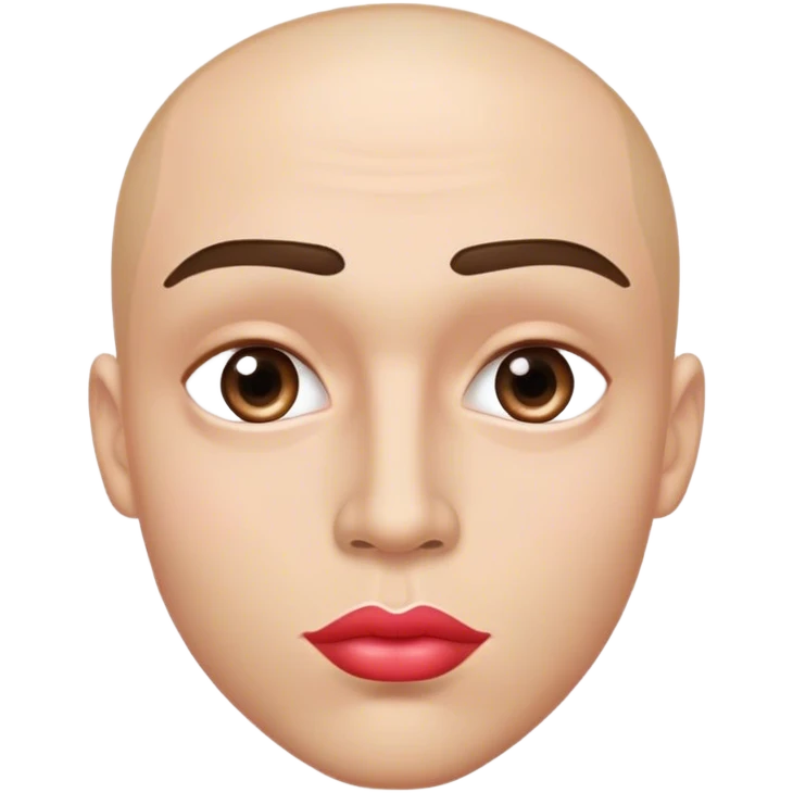 emoji with big lips and make up and eyelashes handsome man emoji