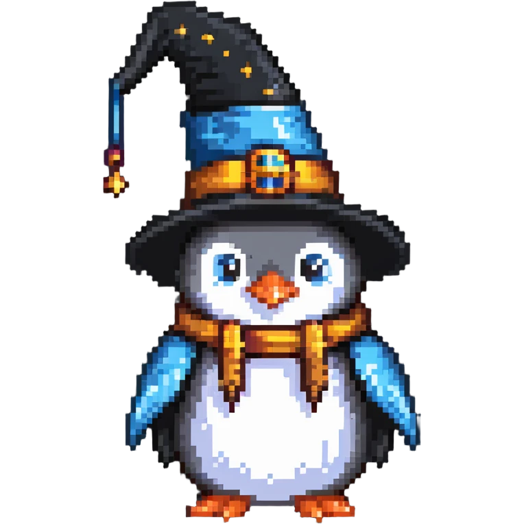 penguin wizard emoji