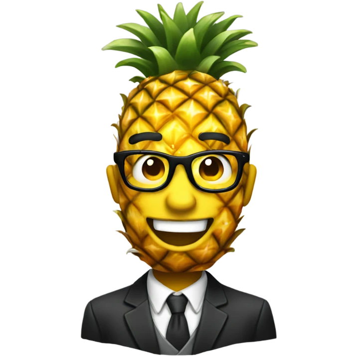 dashing pineapple excited  emoji