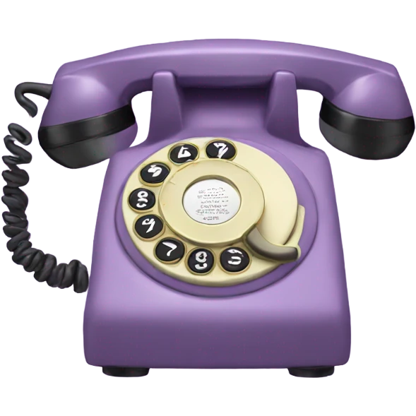 light purple old fashion phone emoji