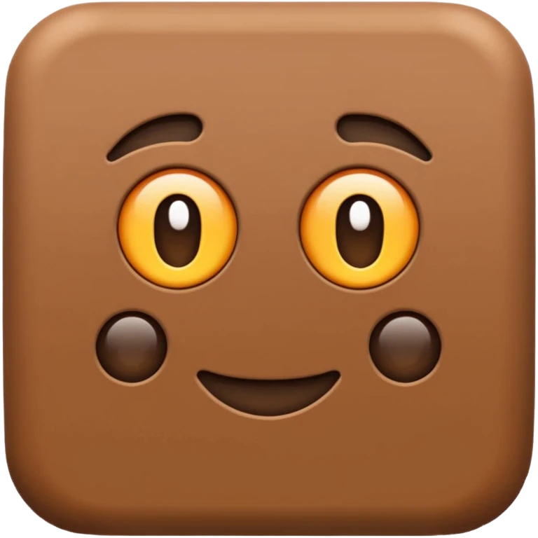 Brown colour emoji