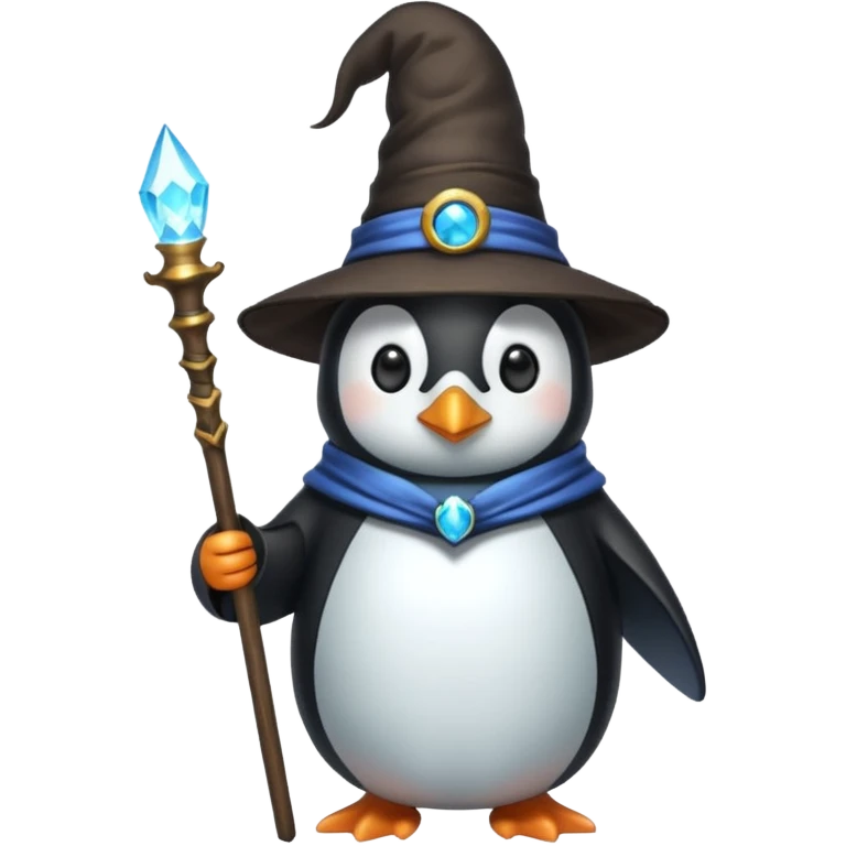 Penguin Wizard emoji