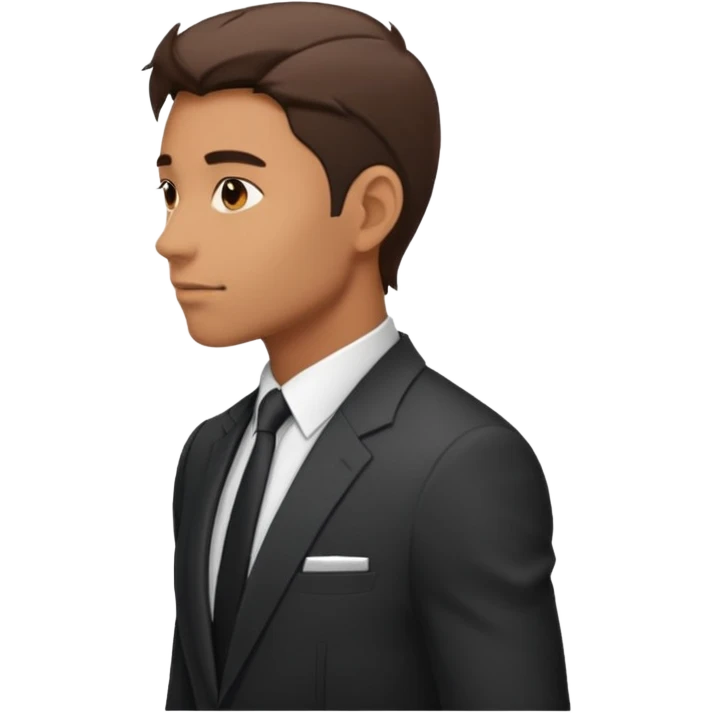 Man in suit side emoji