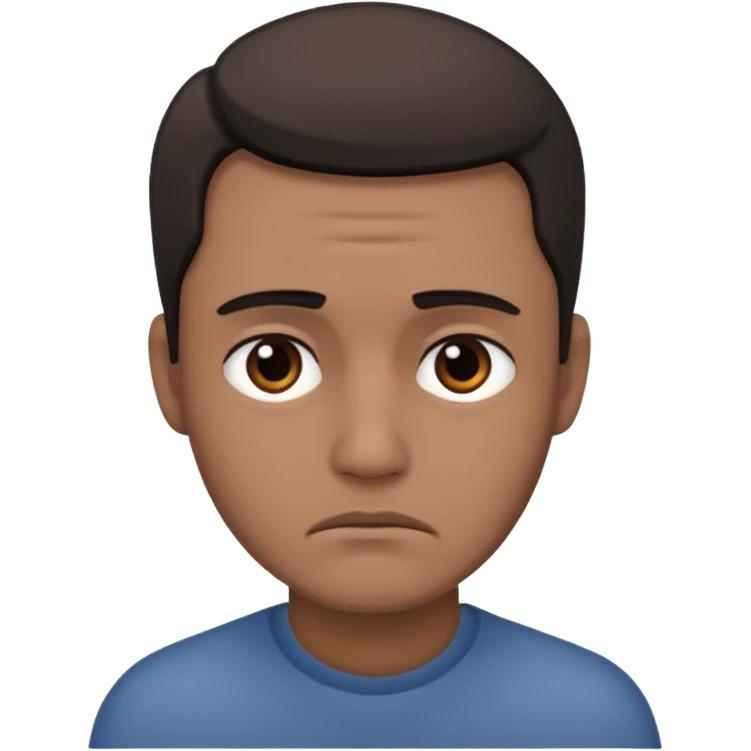 Con sueño triste de hombre  emoji