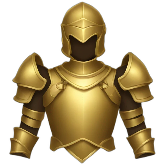 golden female armor emoji