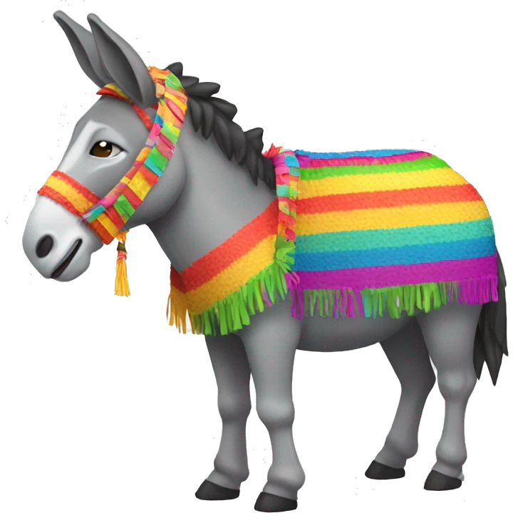 donkey with a piñata  emoji