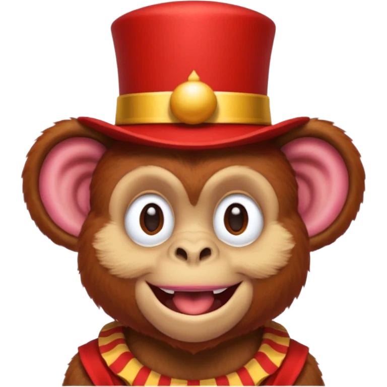 blood red monkey circus hat emoji