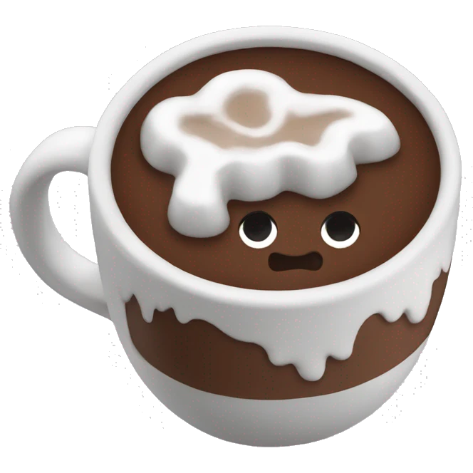 Cup hot chocolate  emoji