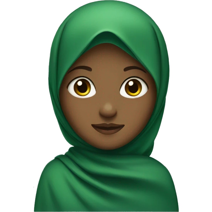 girl with green hijab emoji
