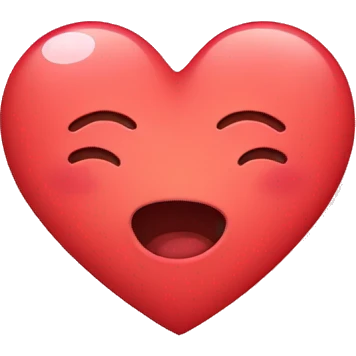 Cute heart emoji