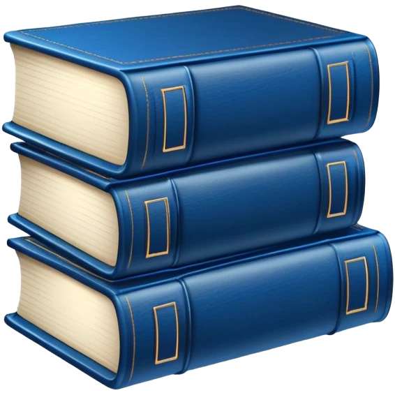 2 dark neon blue books emoji