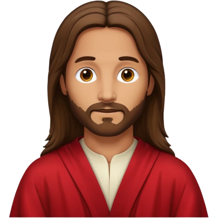 Jesus like the red robe Jesus painting emoji