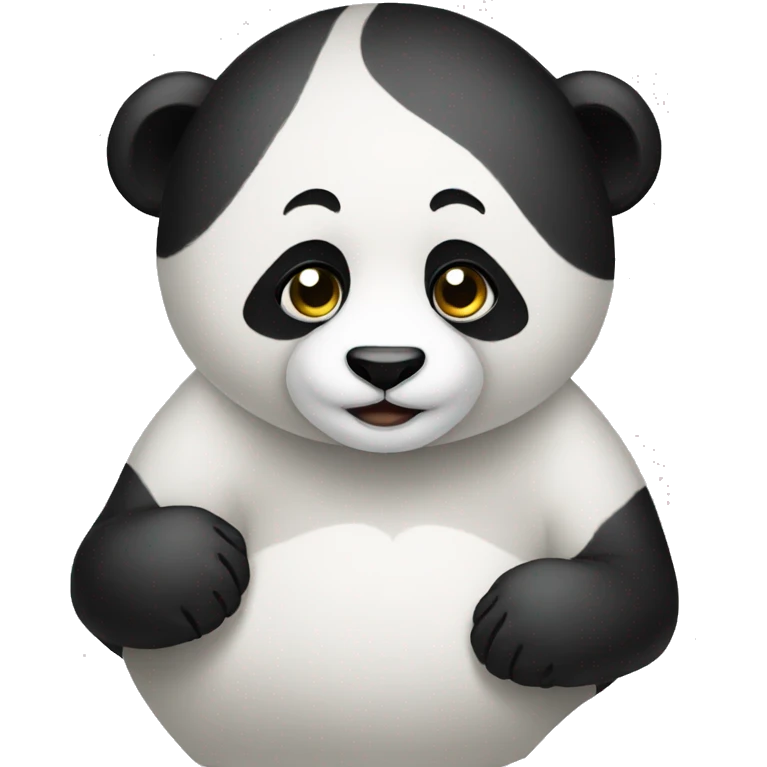 Unfazed panda emoji