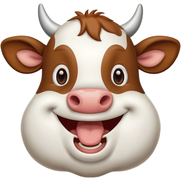 cow laughing emoji