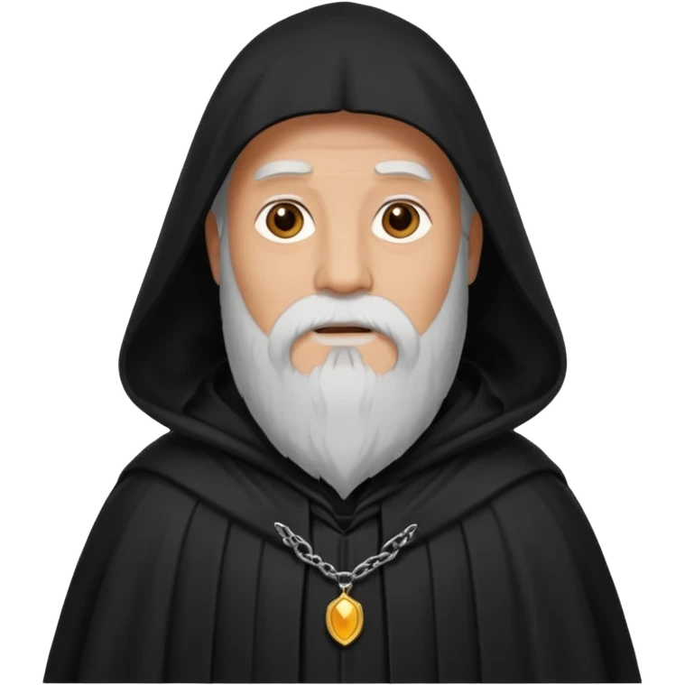 A wandering philosopher in a long black cloak emoji