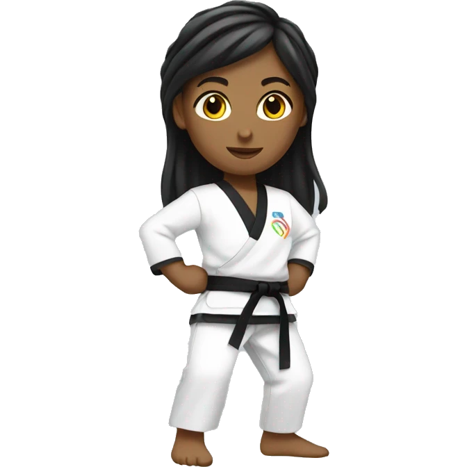 summer olympics girl karate emoji
