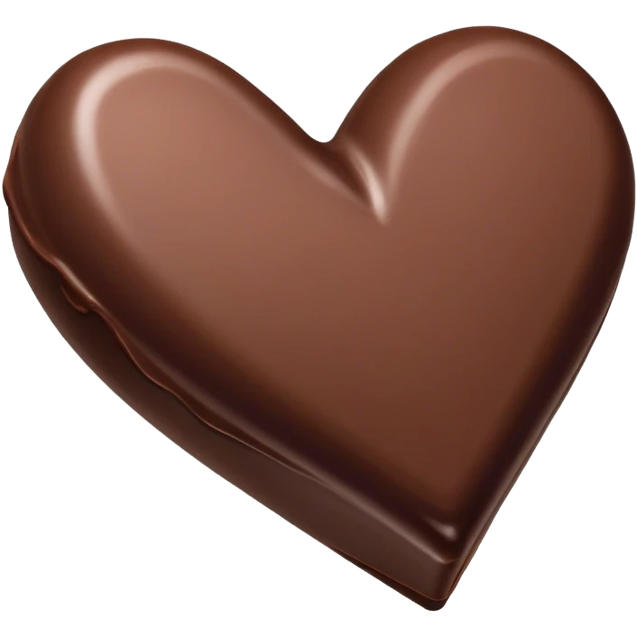one heart shaped chocolate truffle emoji