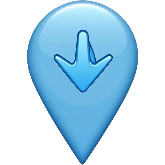 Blue cursor emoji