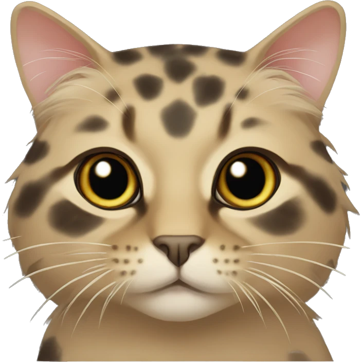 tortoise cat, long hair emoji