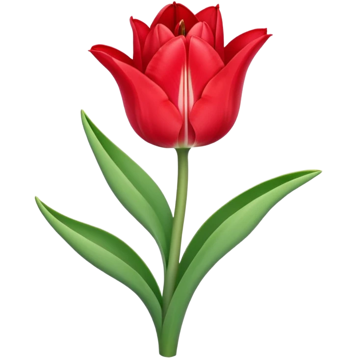 tulip flower entwined with an amaryllis flower emoji