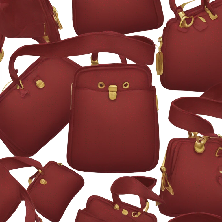 Dark red purse emoji