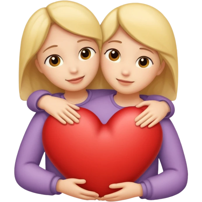 Hug heart emoji