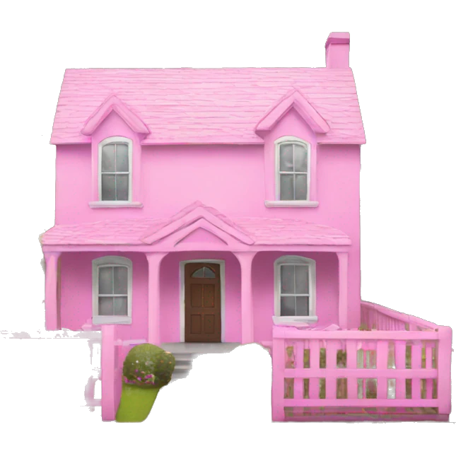 Pink house  emoji