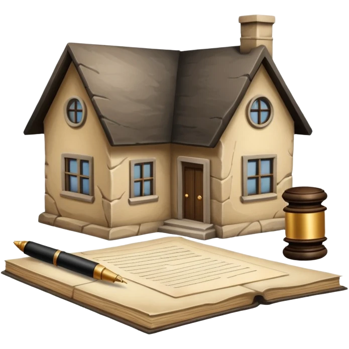 casa con tramites legales emoji