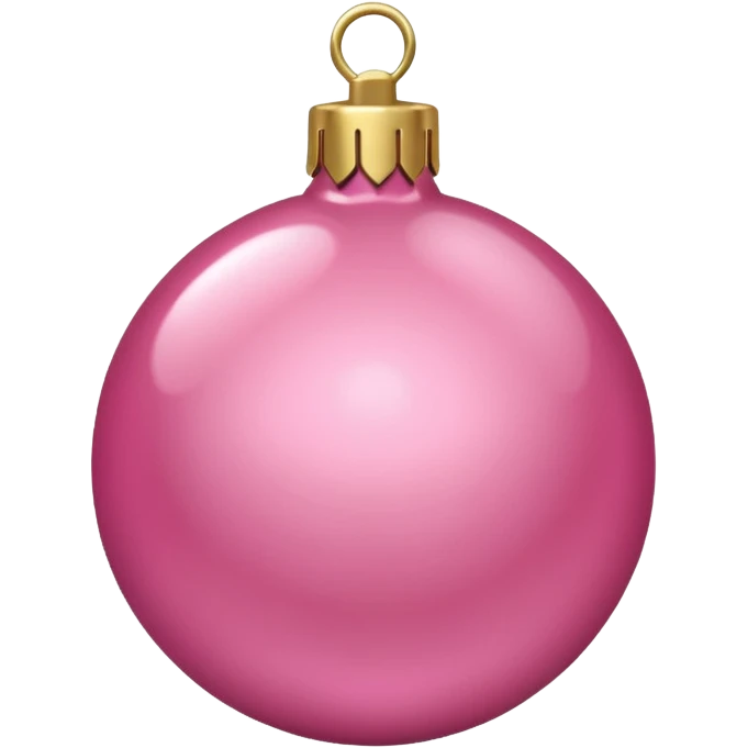 pink christmas ornament imperial style  emoji