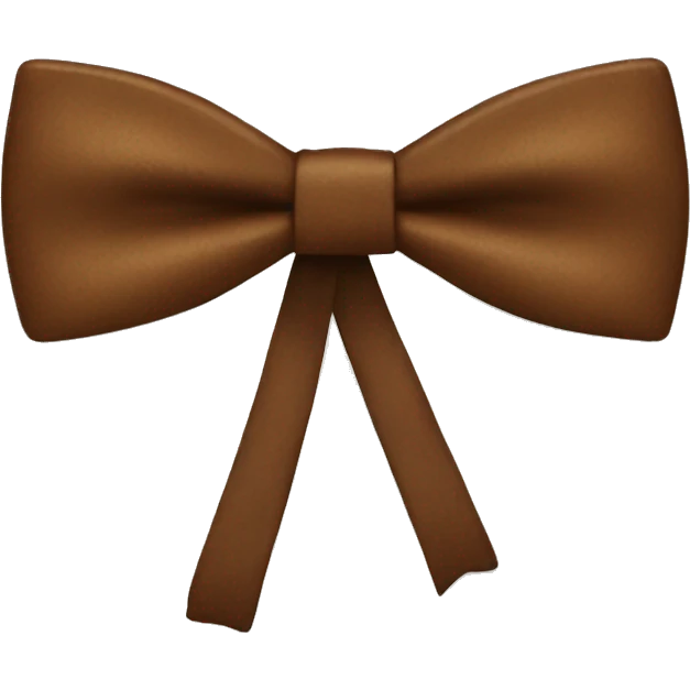 Brown bow tie emoji