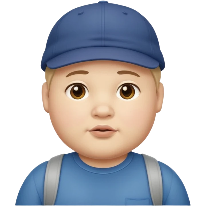 chubby boys wearing cap emoji