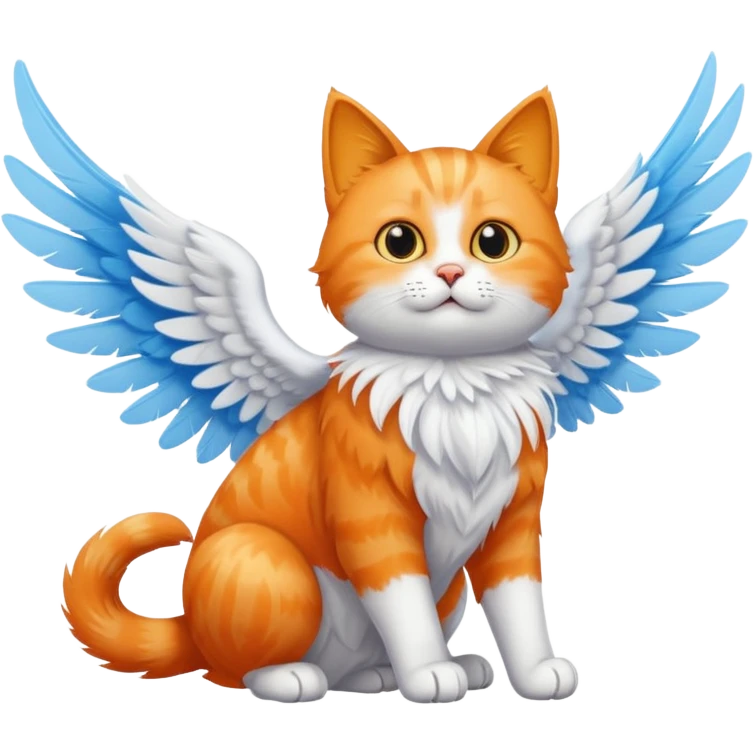 flying cat in the sky emoji