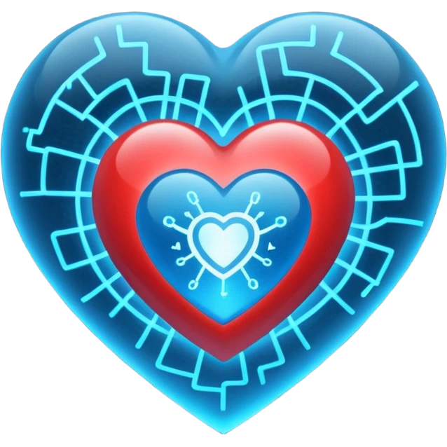internet security heart emoji