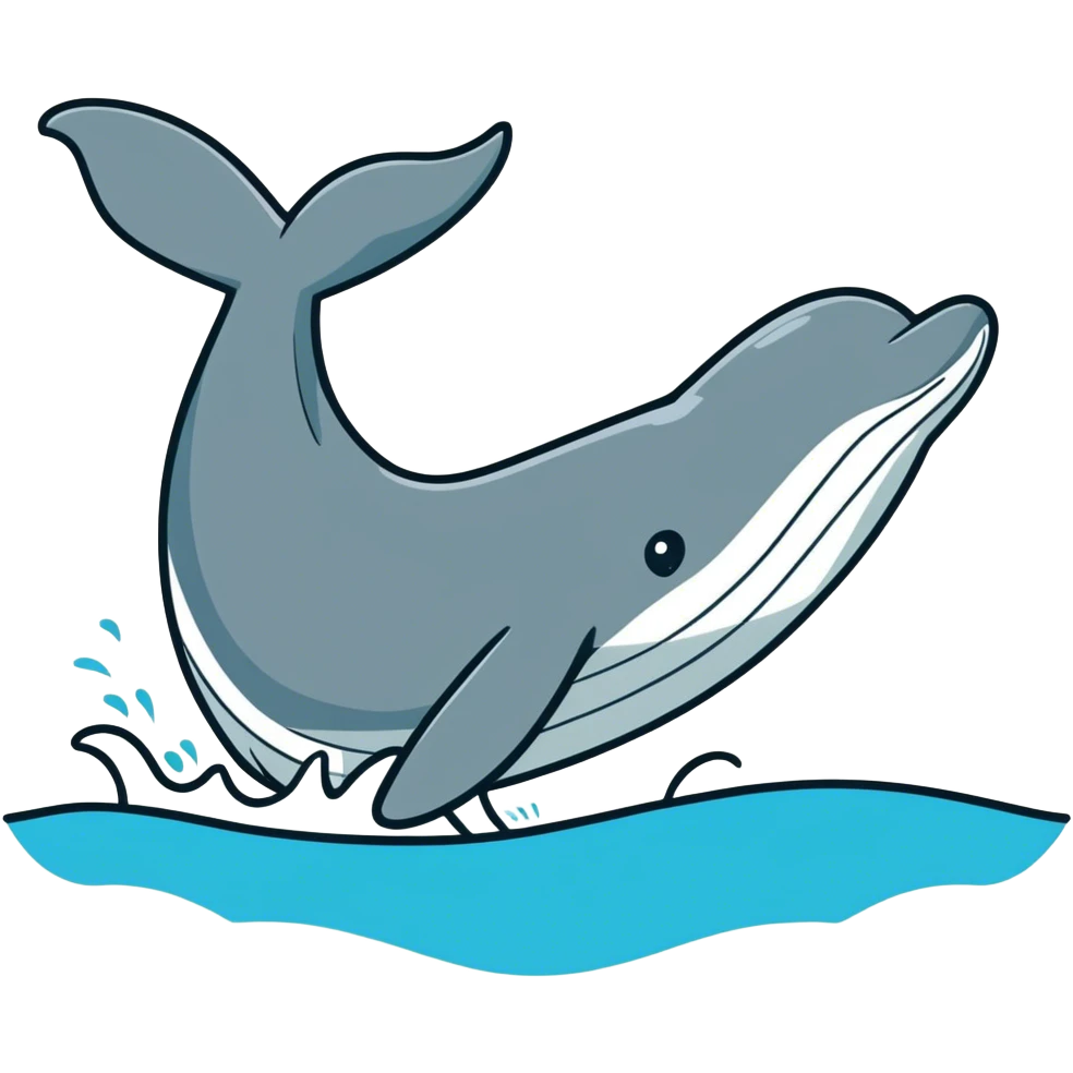 Whale tail emoji