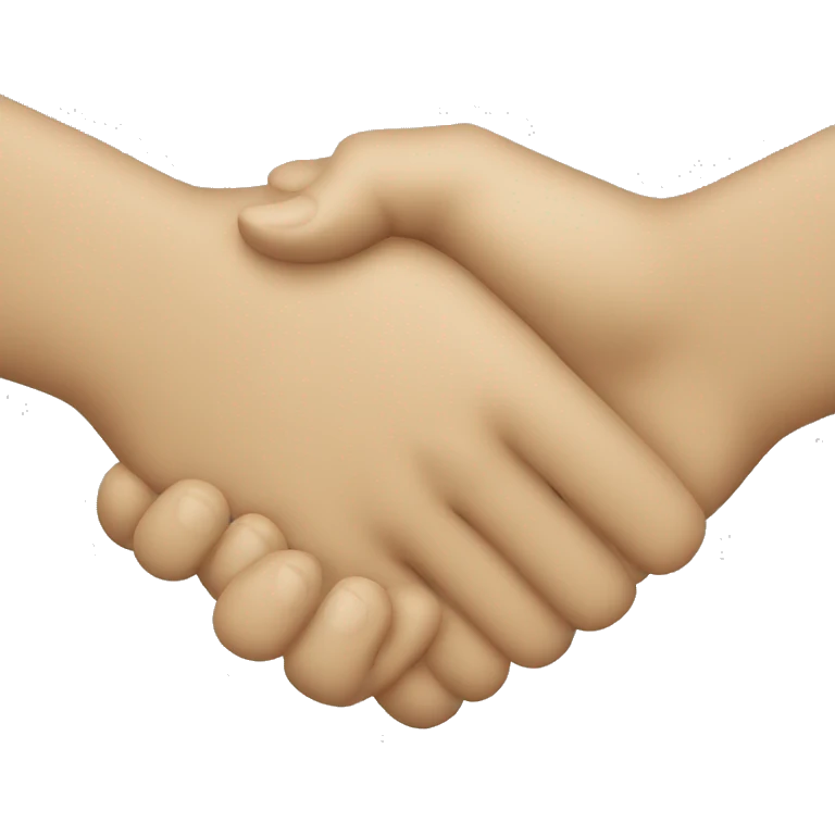 Light skin tone handshake emoji