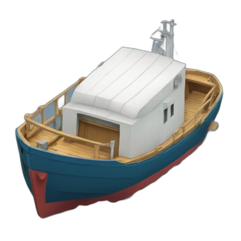 un bateau porte conteneur emoji