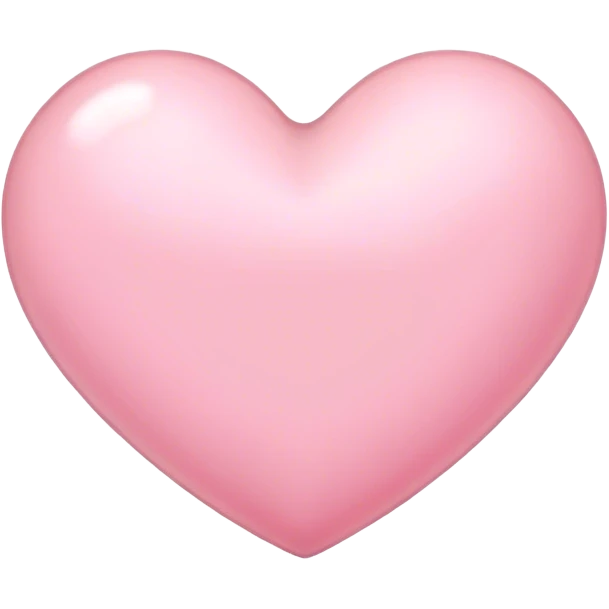 Light pink heart emoji