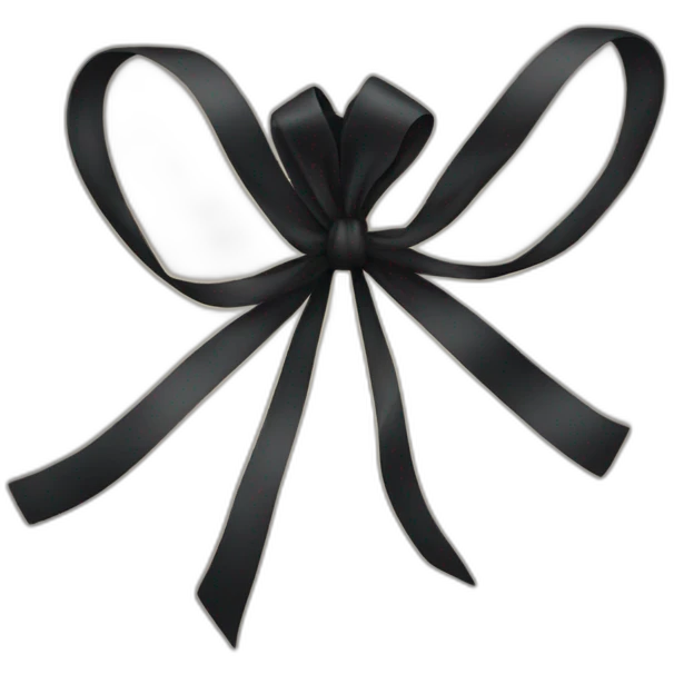 black bow emoji