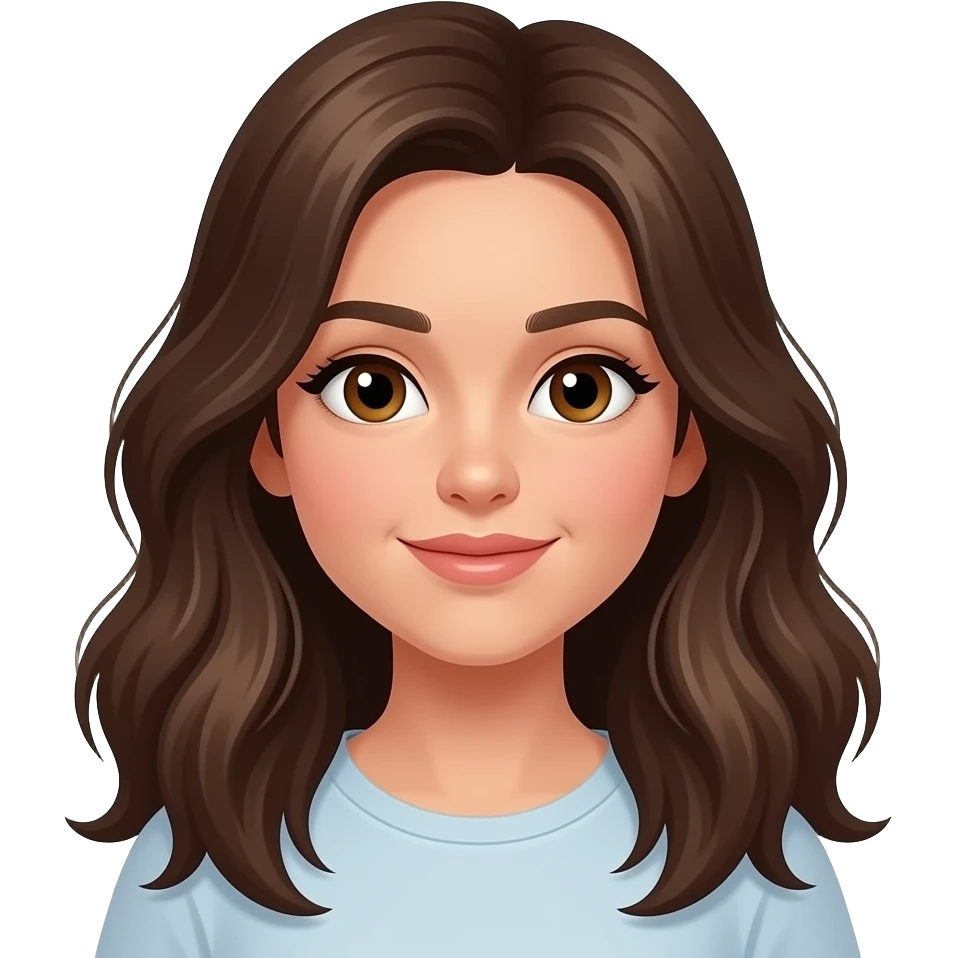 Swimming haired brunette girl emoji