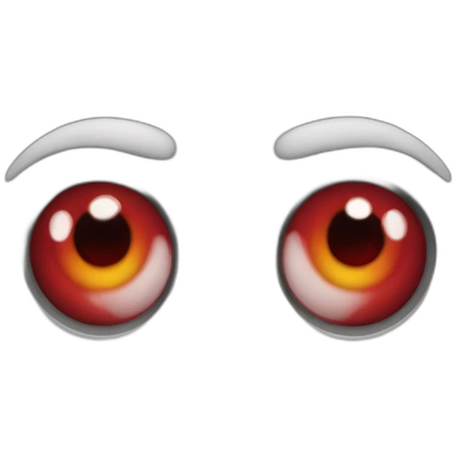 Red eyes emoji