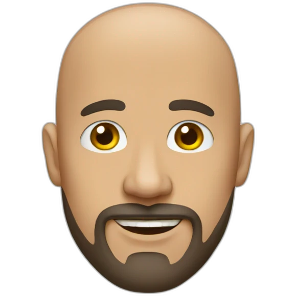 bald goatee emoji